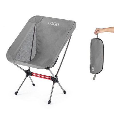 صندلی های تاشو پارچه ای ناز خاکستری در فضای باز پاسیو فلزی برای افراد سنگین وزن