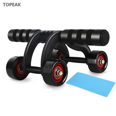 Gym 4 Wheel Ab Roller For Abs Workout شکم تناسب اندام باکرولر